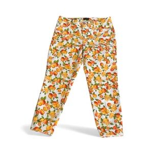 Talbots Citrus Print Women's Cropped Jeans size 10